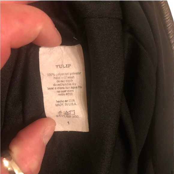 Women’s Black & White Mini Dress (by Tulip) - Picture 13 of 16